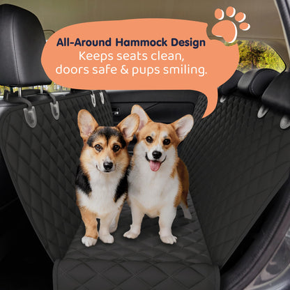 Petloox XL Dog Car Seat Cover for Back Seat, Waterproof Hammock