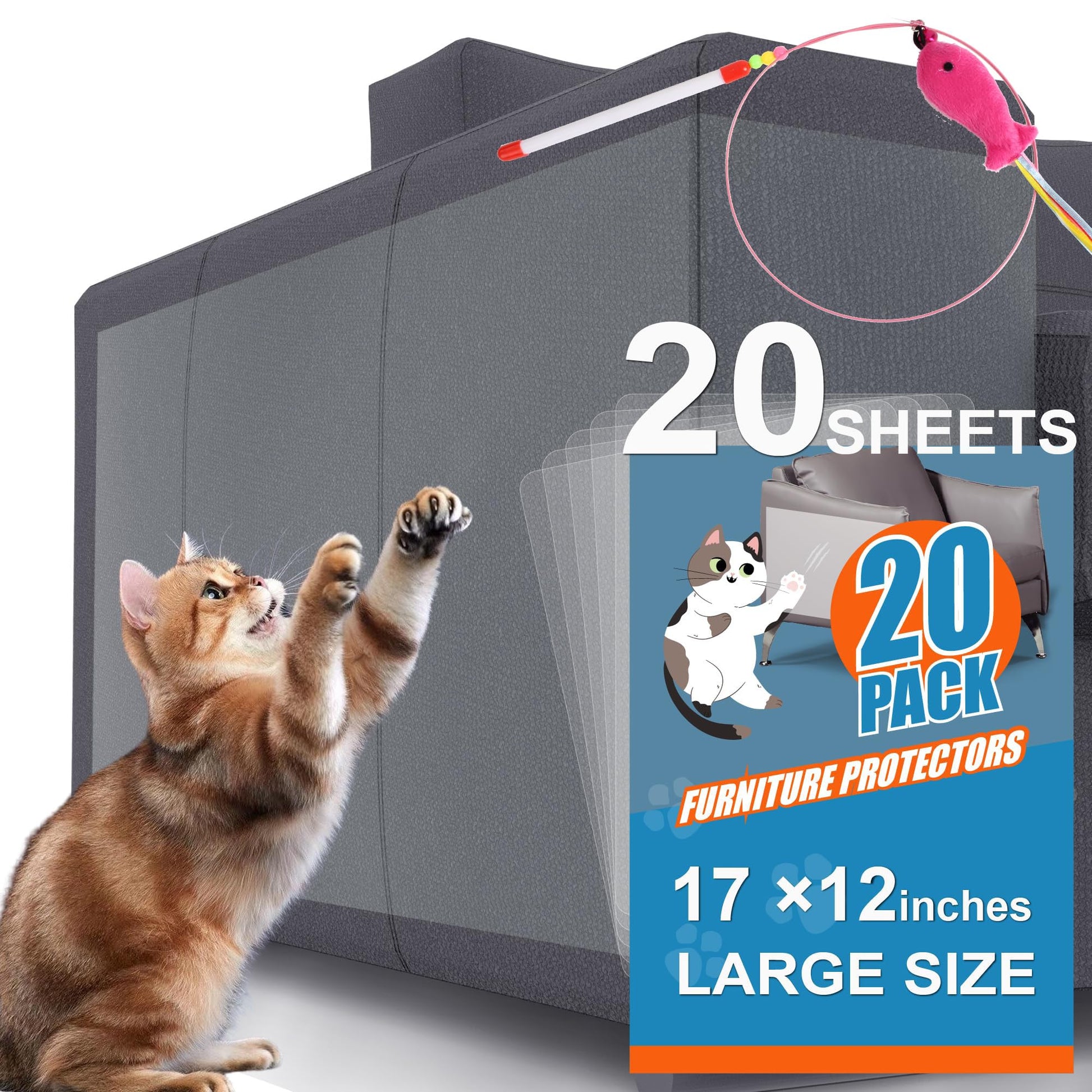 20-Pack Cat Scratch Furniture Couch Protector Large Size Sofa