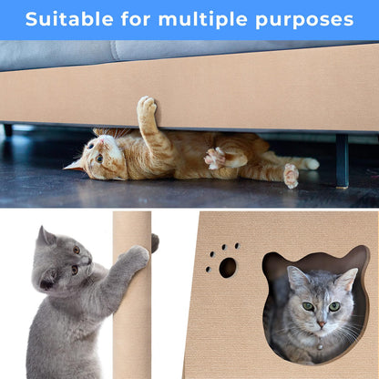 Cat Carpet remnants Cat Scratching Mat Trimmable Self-Adhesive Posts