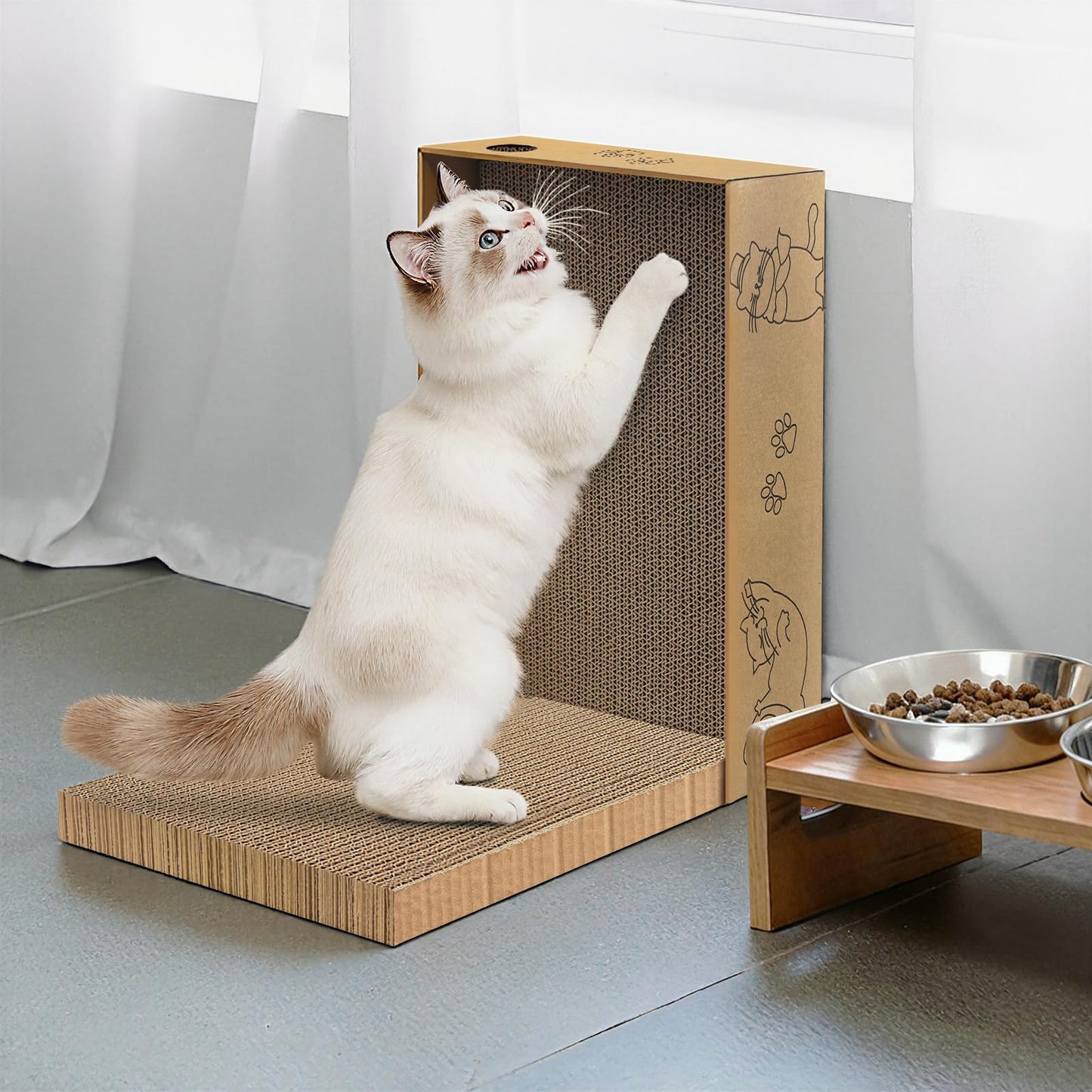 AGYM Cat Scratcher, 5 Packs in 1 Cardboard Box Cat Scratching Pad