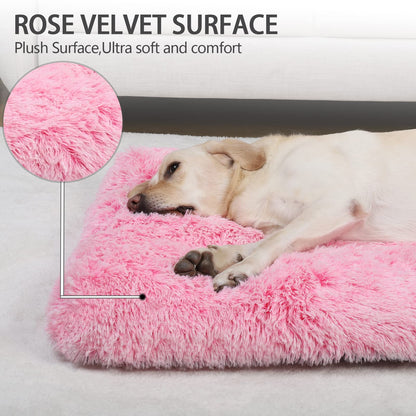 Vonabem XL Dog Bed Large Crate Pad, Washable Pet Beds, Deluxe Bed
