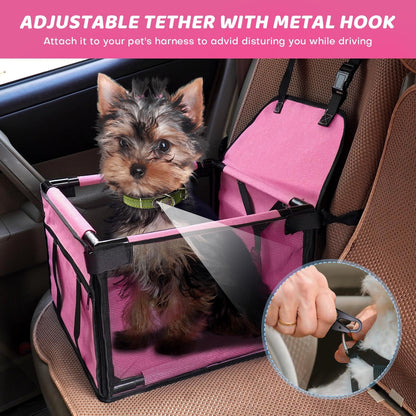 GENORTH Dog Car Seats for Small and Medium Dogs,Portable Seat