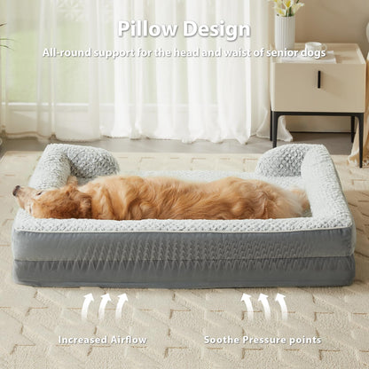 LEXTRO Orthopedic Dog Beds for Large Dogs, Extra Large Dog Bed, Bed