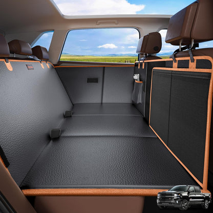 FURTIME XL Back Seat Extender for Dogs, Hard Bottom Dog Car Seat Cover