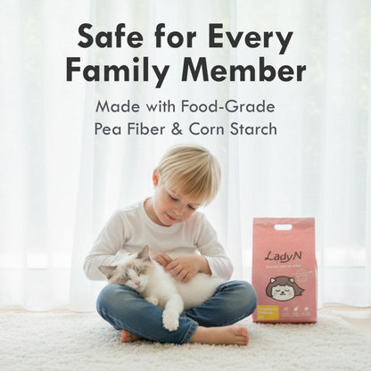 Lady N Granular Tofu Cat Litter Mini-Pellet Compatible with Box