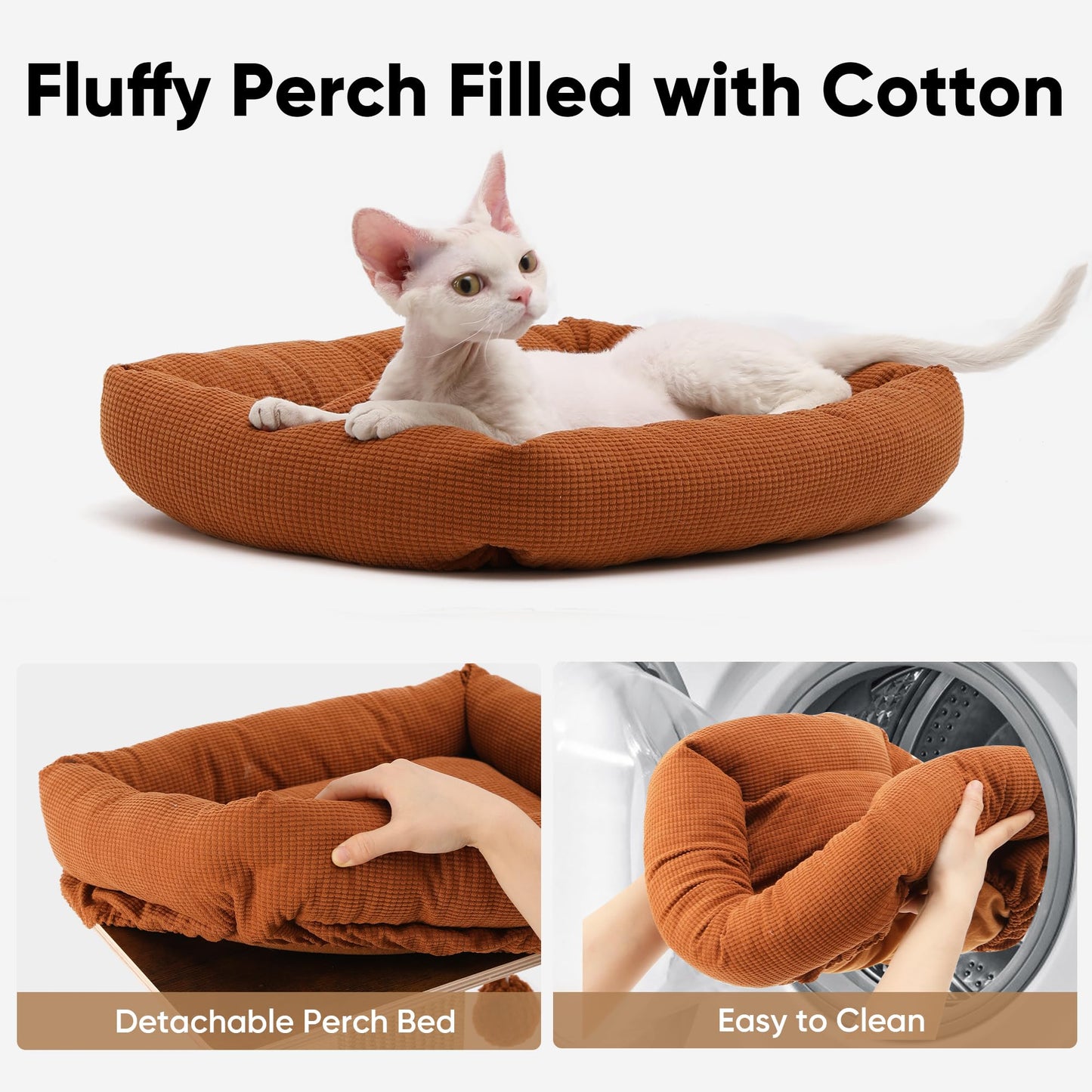 FUKUMARU Cat Scratching Post, Retro-Style Tall Scratch Posts