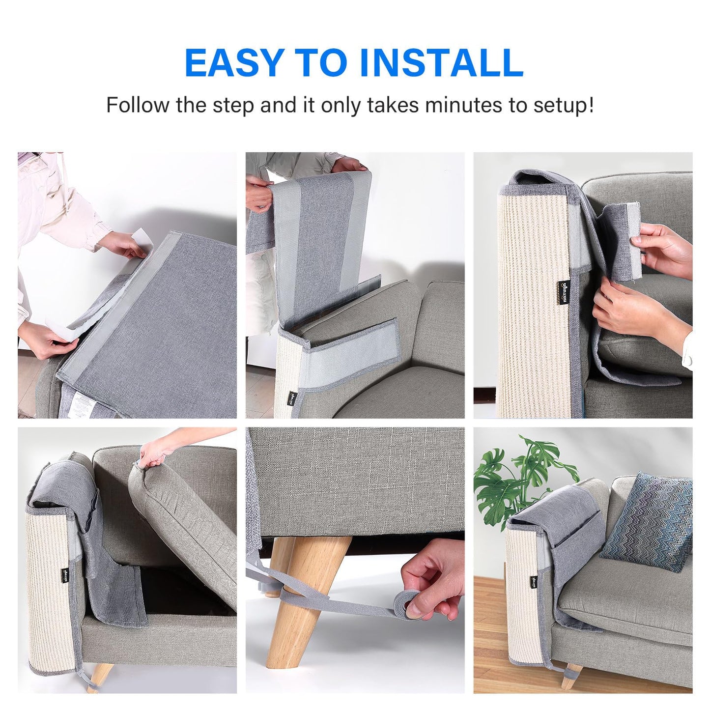 NATUYA Furniture Protectors from Cats Couch Protector from Furniture