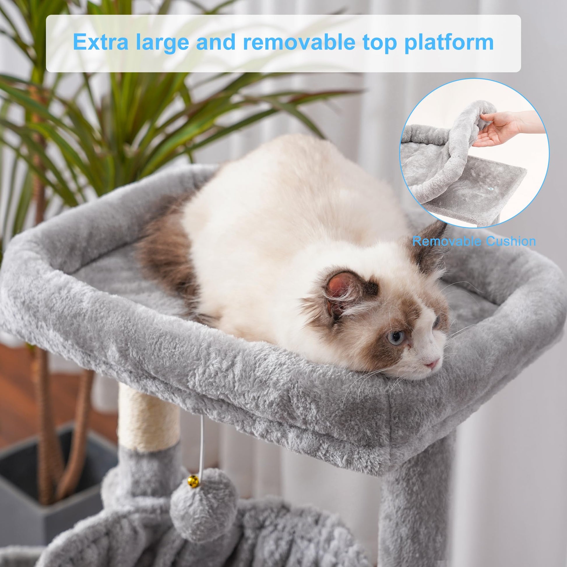 Hey-brother Cat Tree, Cat Tower for Indoor Cats, Cat House
