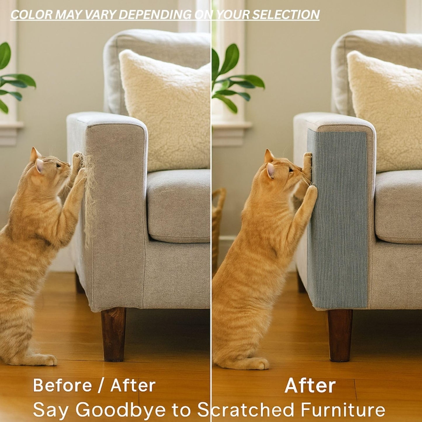 Cat Scratch Mat (3 Pack), 23.6’’ x 11.8’’ Wall Corner Scratcher