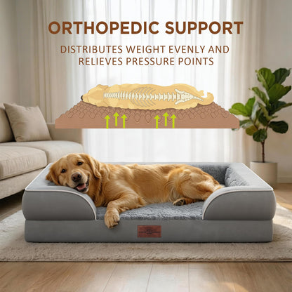 Comfort Expression Orthopedic Dog Bed for Large Dogs Waterproof Bed