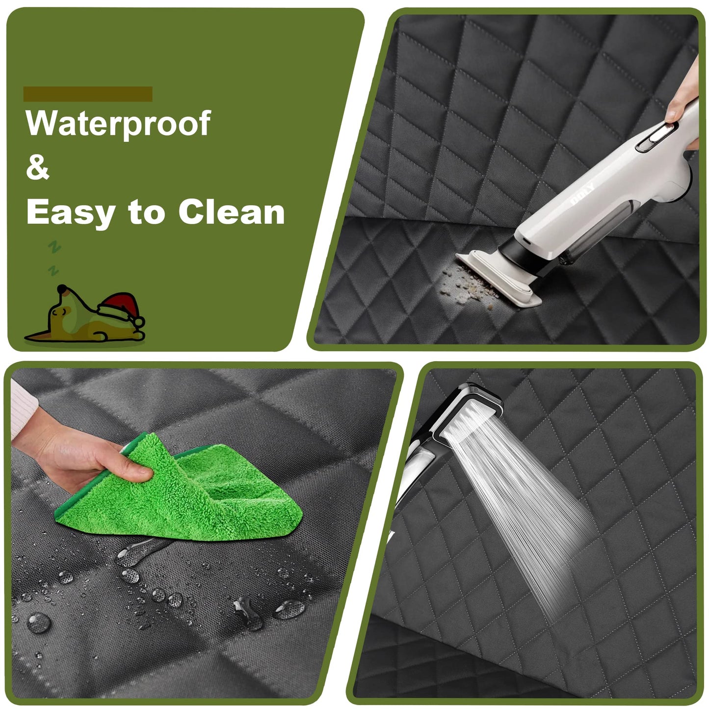 Femuar 2 Packs Car Front Seat Cover for Dogs, Waterproof Pet Car Seat