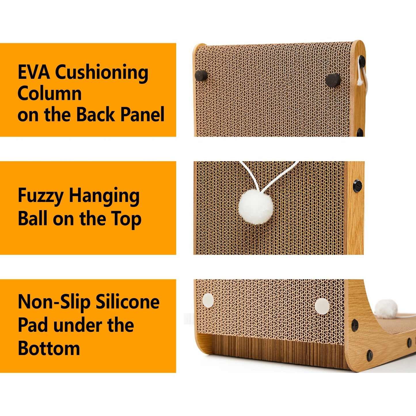 Markarbarka Value 2-Pack L-Shaped Cardboard Cat Scratcher, Scratchers