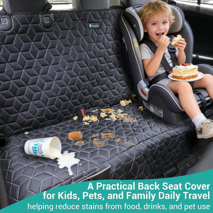 Meginc Dog Car Seat Covers for Back Seat,Waterproof Pet Bench Seat