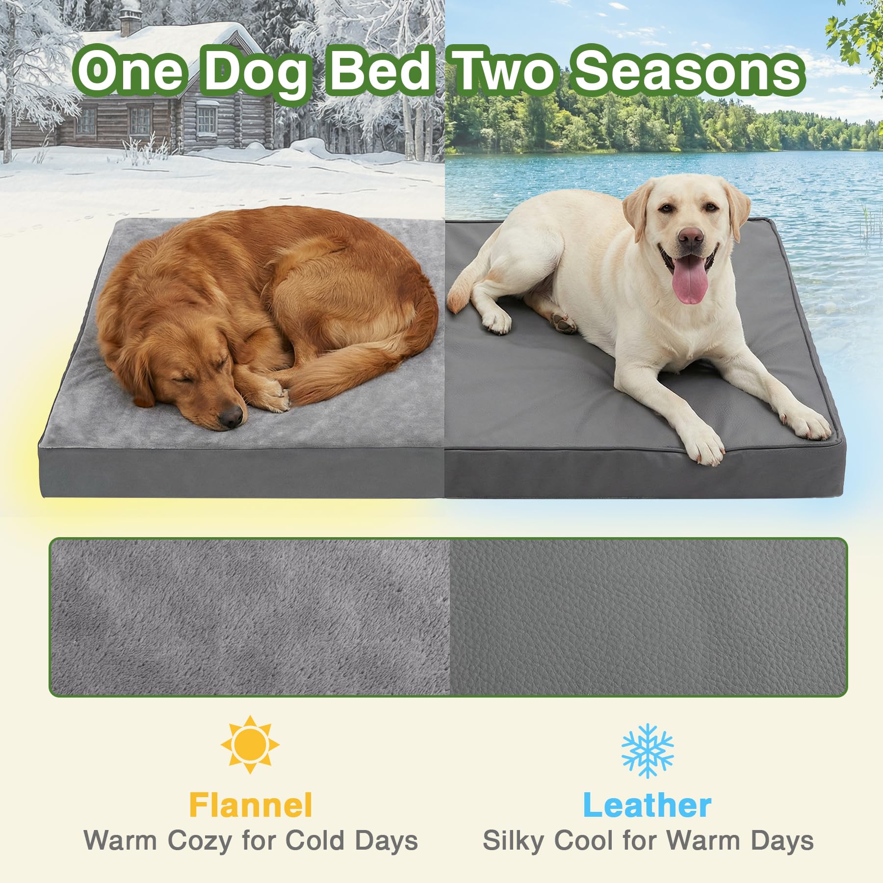 Waterproof XXXL Dog Beds Large Sized Dogs, Outdoor Washable Crate Bed