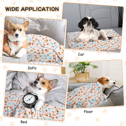 Rezutan Dog Blanket for Large Dogs, Upgraded 3 Pack Dog Cat Crate