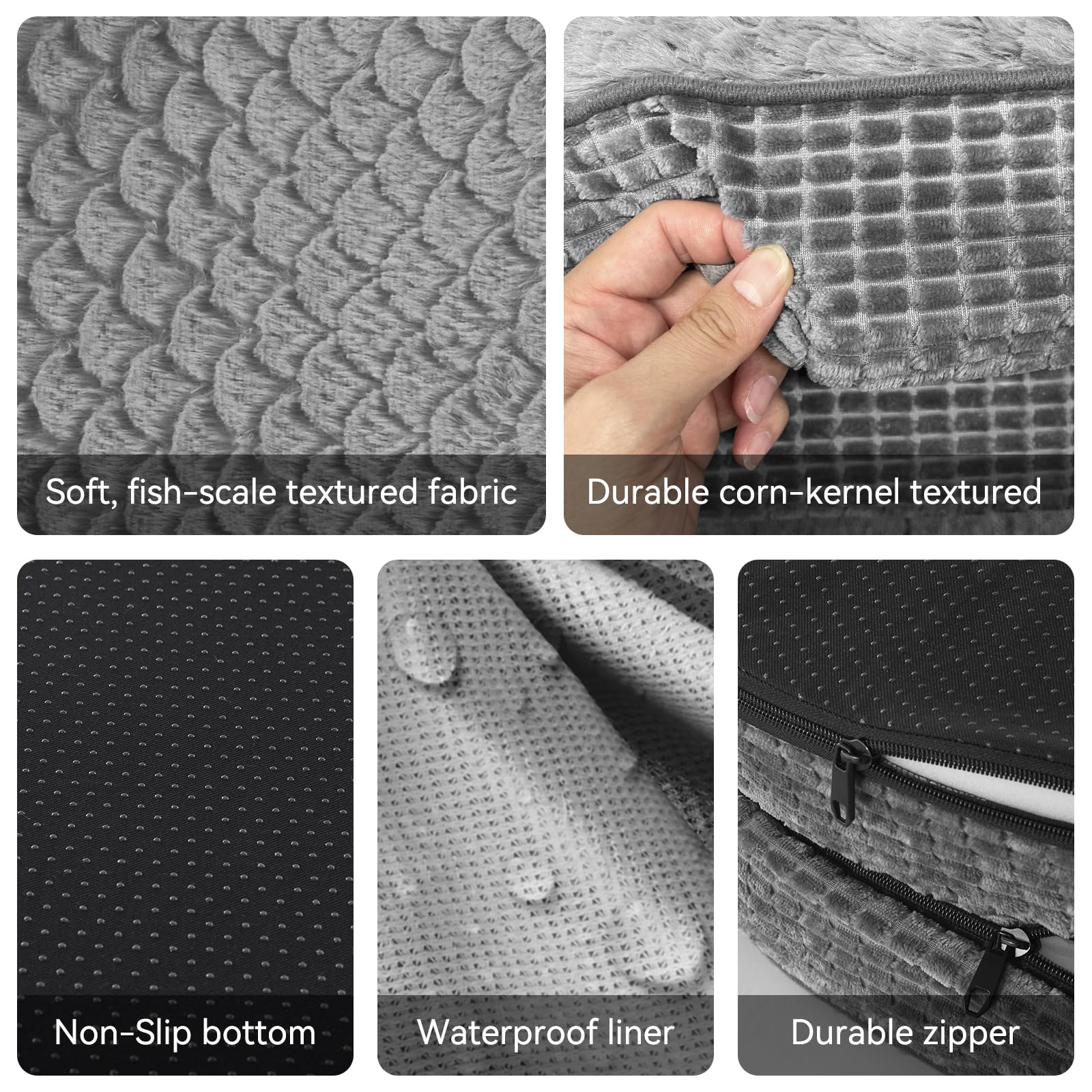 JOEJOY Orthopedic Dog Beds Large Sized Dog, XL Egg-Crate Memory Bed