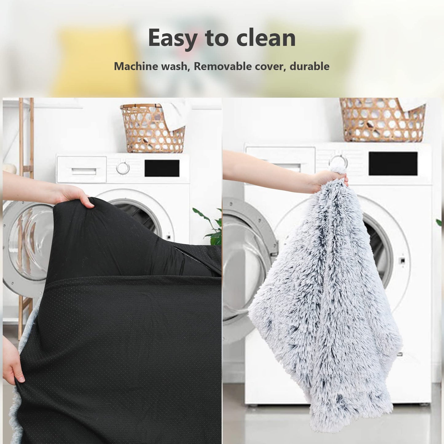 Vonabem XXXL Dog Bed Washable, Large Waterproof Pet Bed with Bed