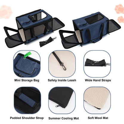 GAPZER Medium Cat Carrier Large Cat + Soft Pet Carrier