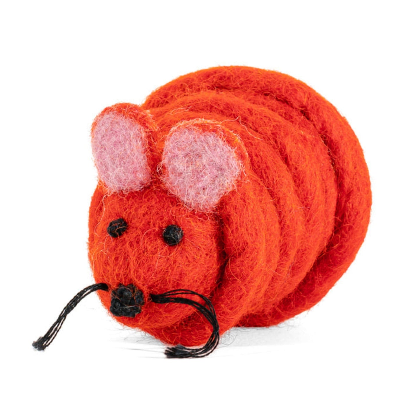 Catch a Mouse by The Tail Wool Cat Mouse Toy with a 6-Foot Tail Catnip