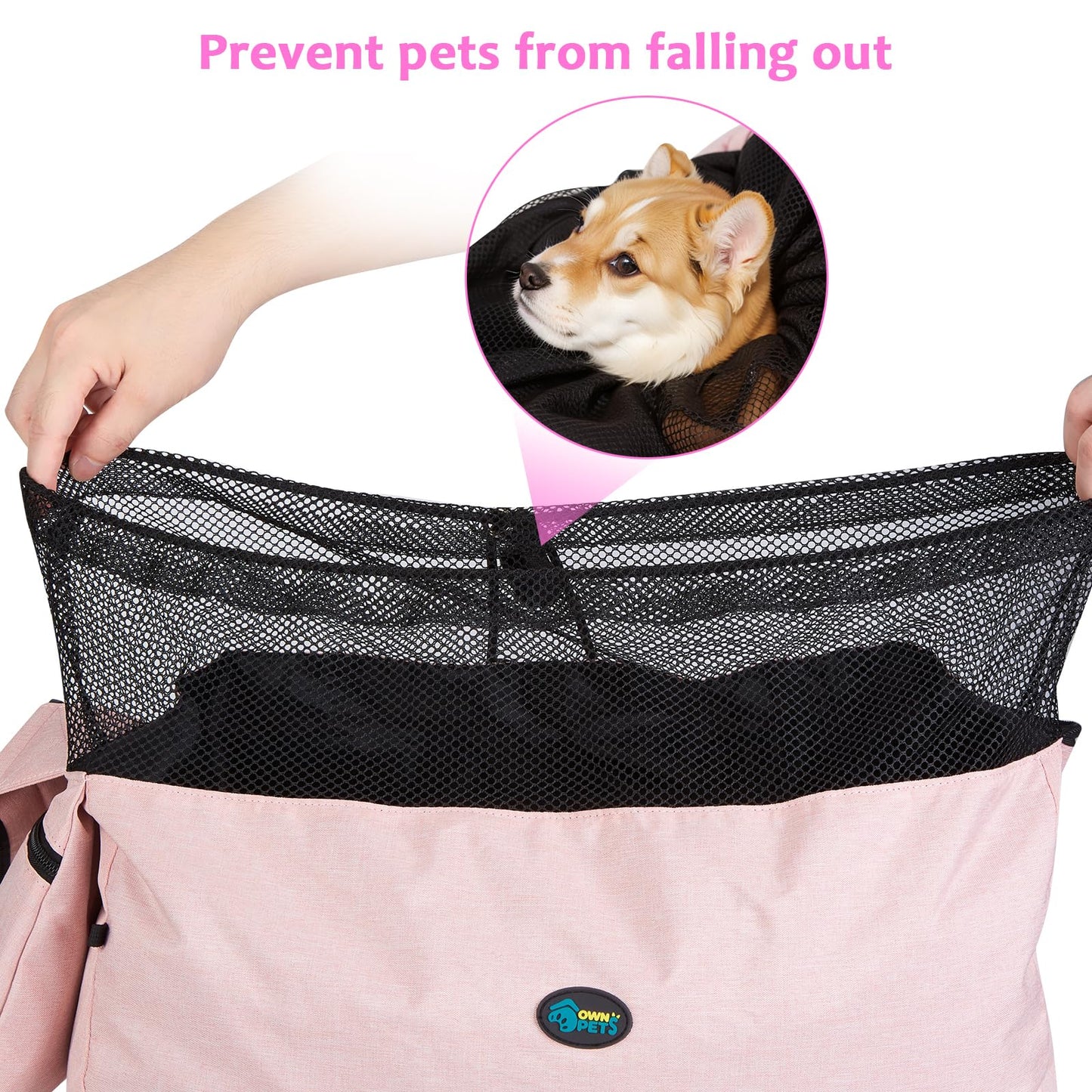 Ownpets Pet Dog Sling Carrier Bag Adjustable Padded Strap Dog Hand Bag