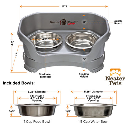 Neater Pet Brands Neater Feeder Deluxe Mess Proof Cat Bowls Bowl