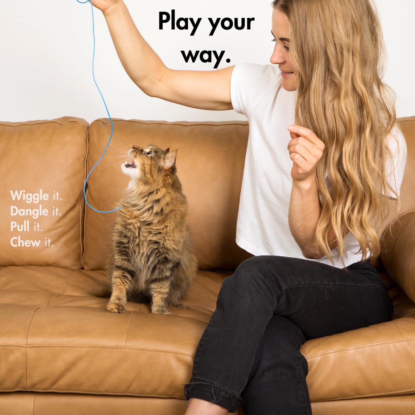 Niko and Oscar's Cat Toys, The Chonky String, Interactive Cat Toy