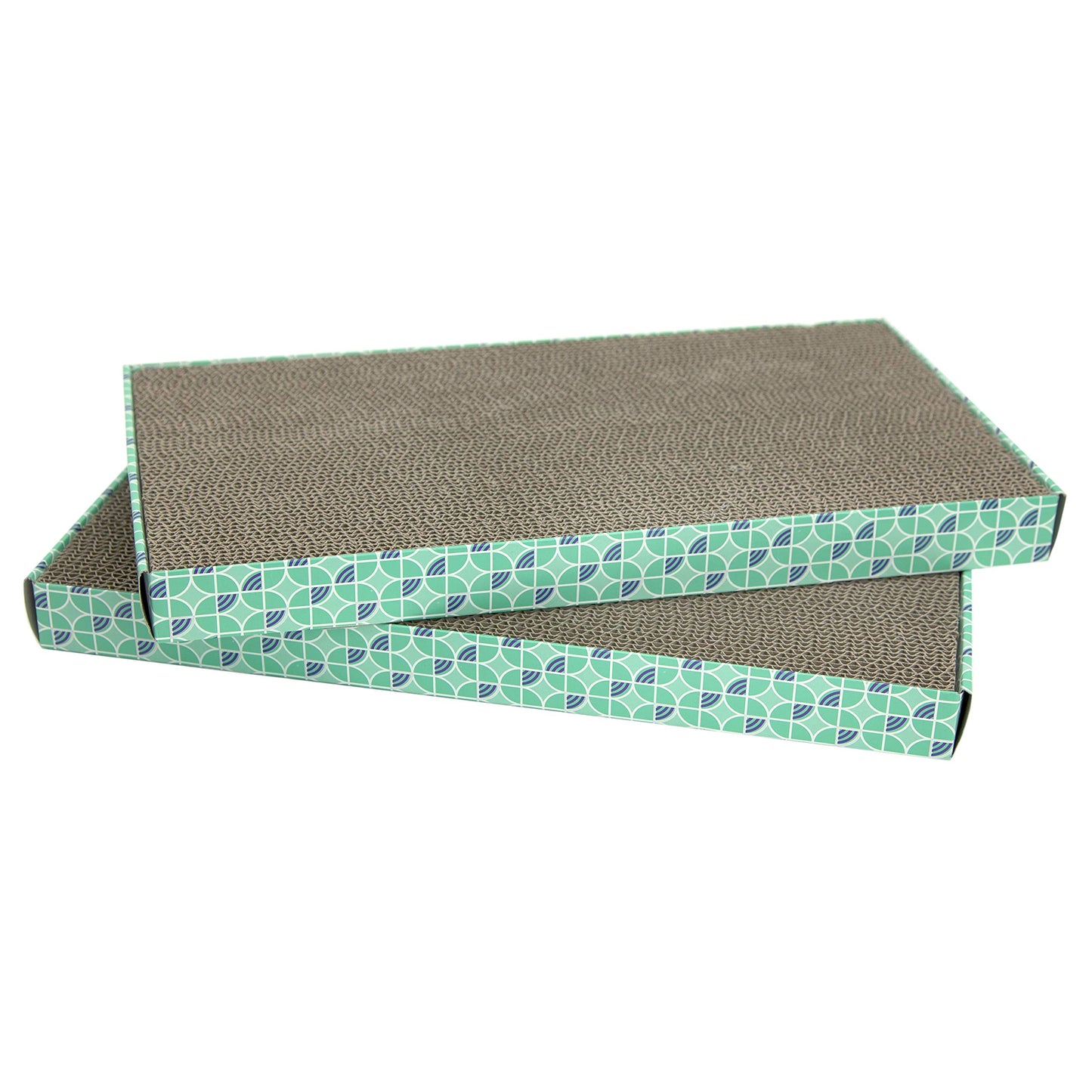 Kitty City Cat Scratcher- 2-Pack Durable Corrugated Cardboard Pads