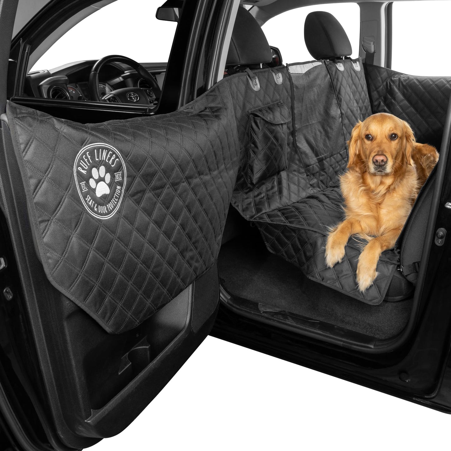 Ruff Liners Dog Hammock for Car, As Seen on Shark Tank Back Seat