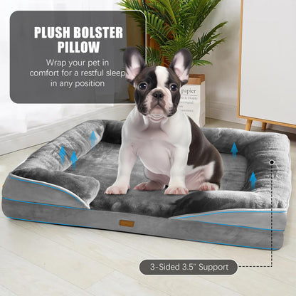 Spotted Play Orthopedic Dog Bed with Sides Dog Sofa Beds