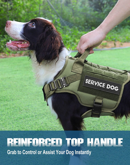 PETNANNY Tactical Service Dog Vest No-Pull Emotional Support Harness