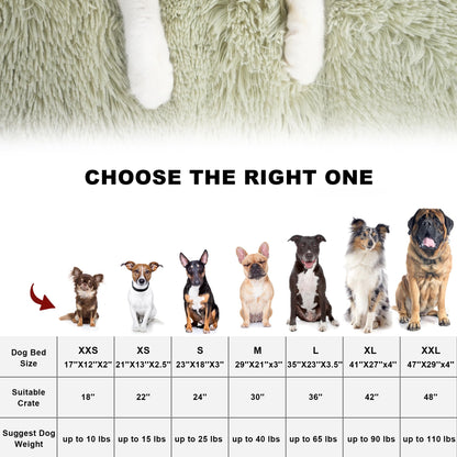 Bedfolks Plush Waterproof Dog Crate Pad, Removable Cover,Faux Crate