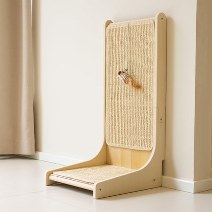 PETKARAY Sisal Cat Scratcher, Upright Cat Scratch Pad Wall Mounted Pad