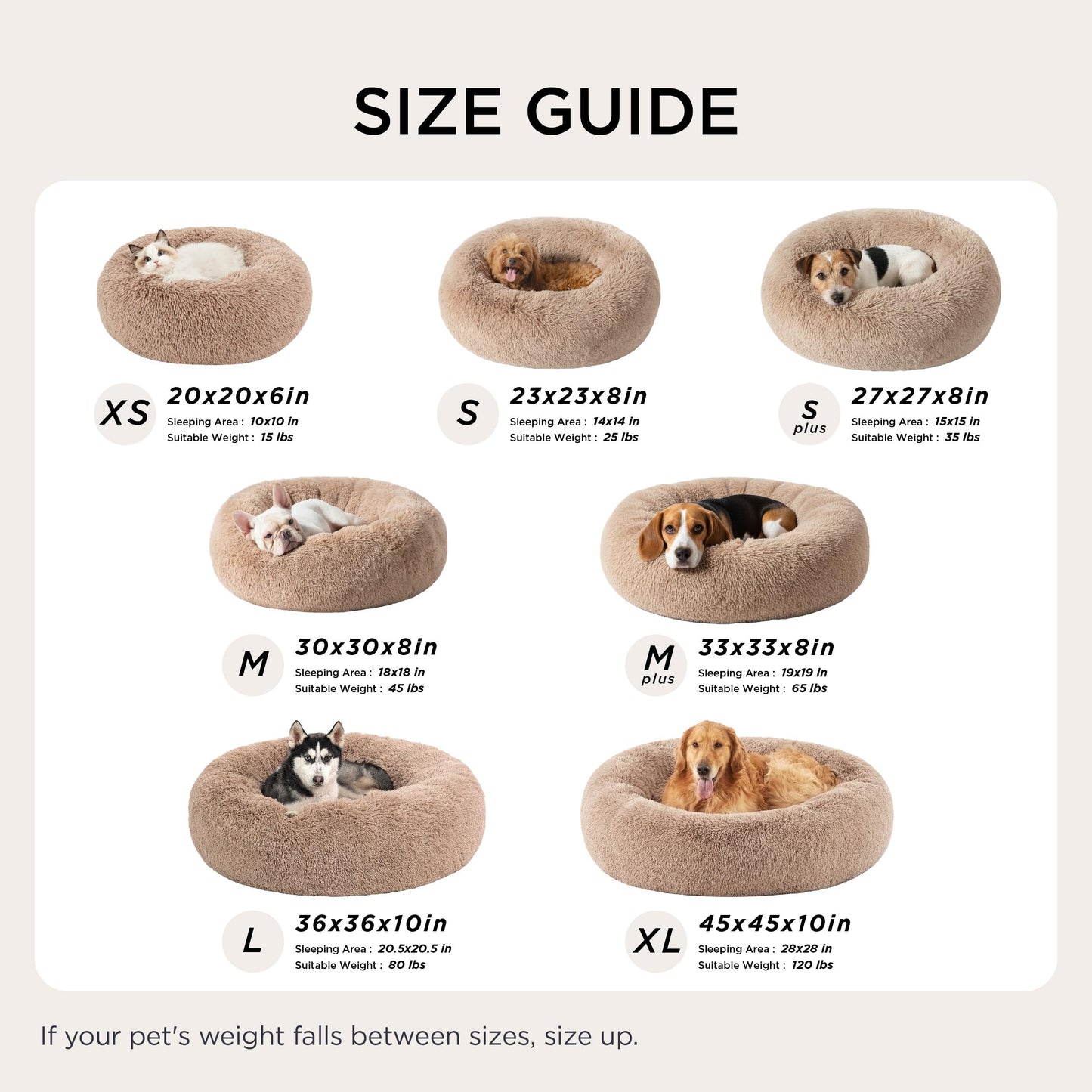 Bedsure Calming Cat Beds for Indoor Cats Small Washable Round Cat Bed