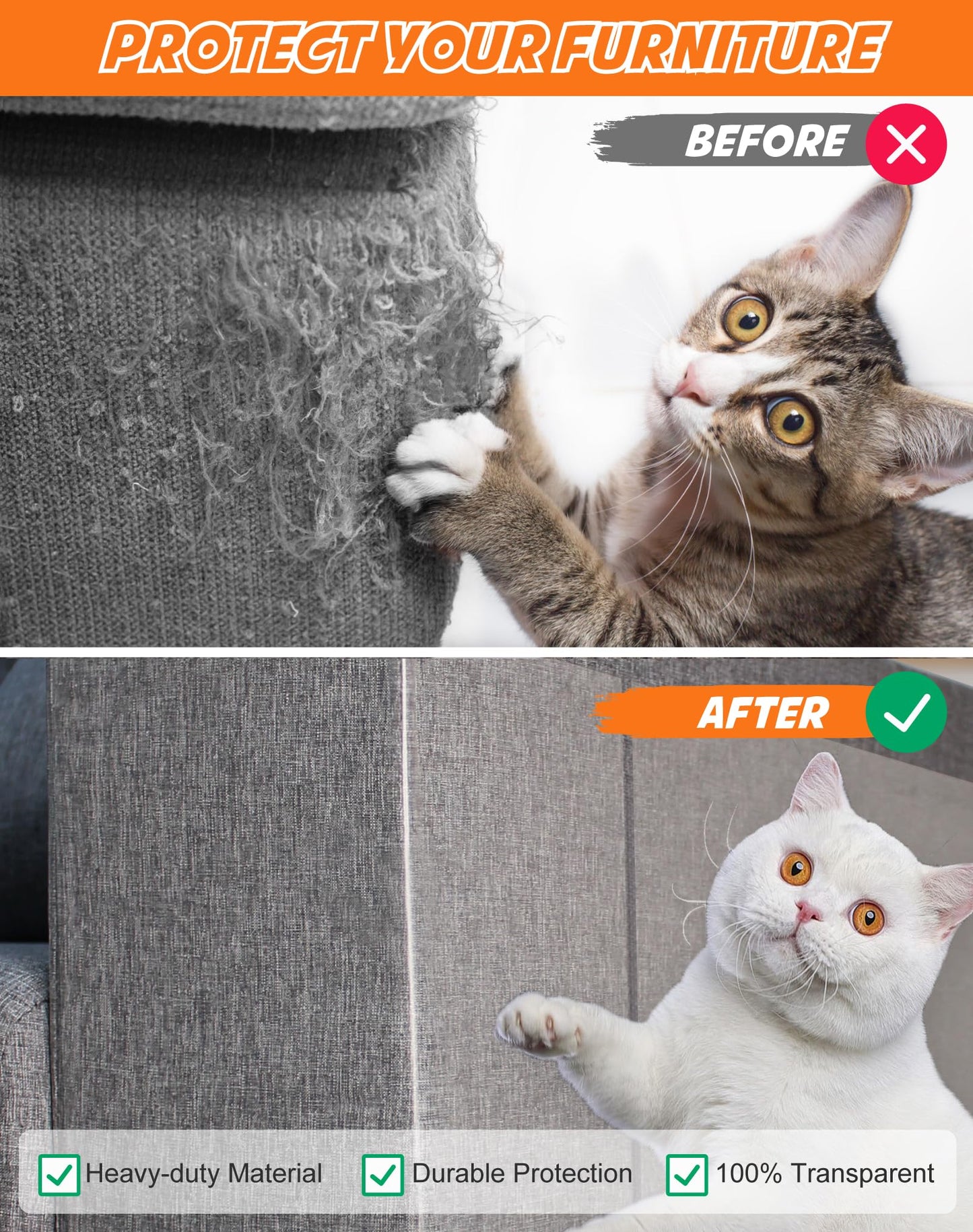 20-Pack Cat Scratch Furniture Couch Protector Large Size Sofa