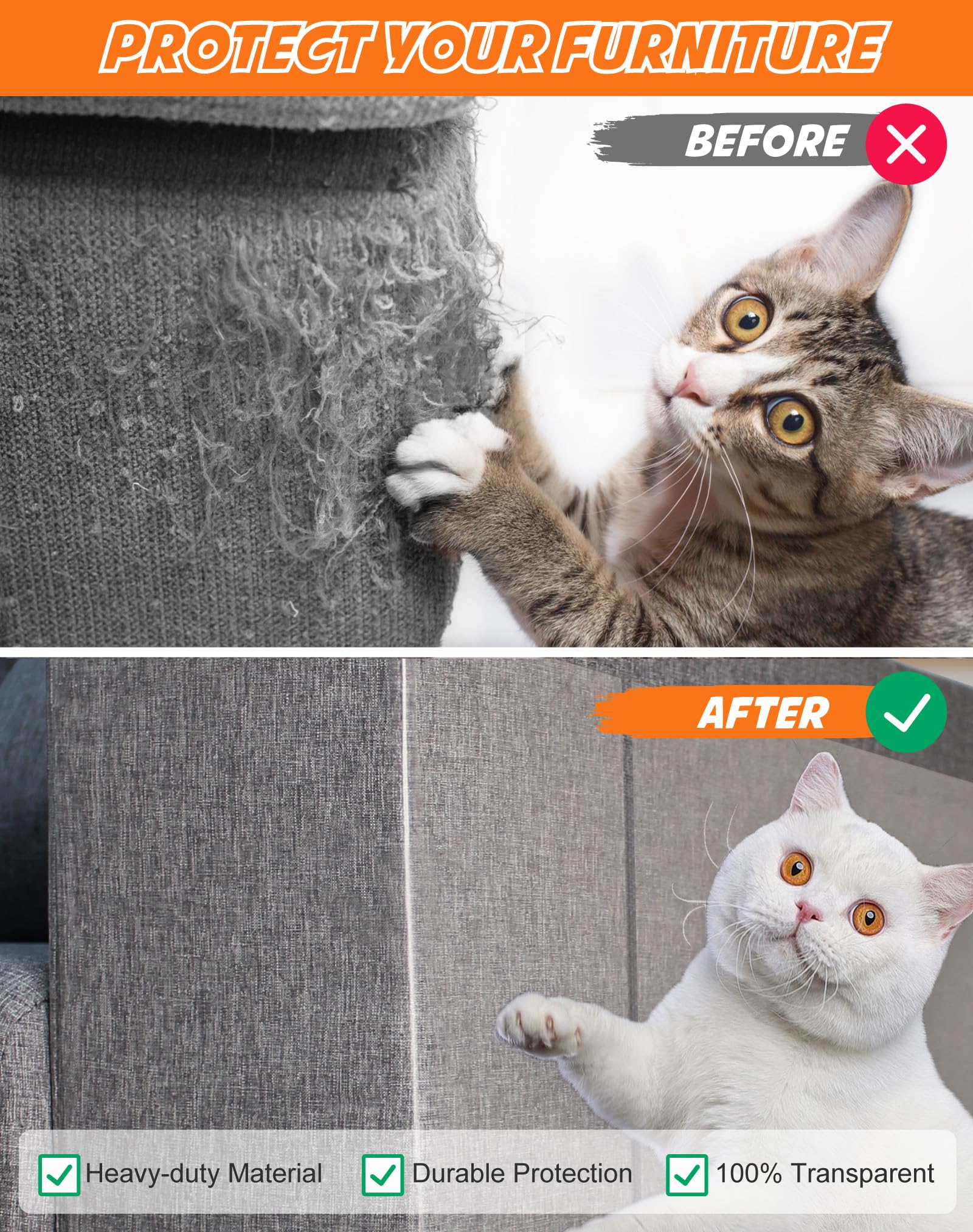 20-Pack Cat Scratch Furniture Couch Protector Large Size Sofa