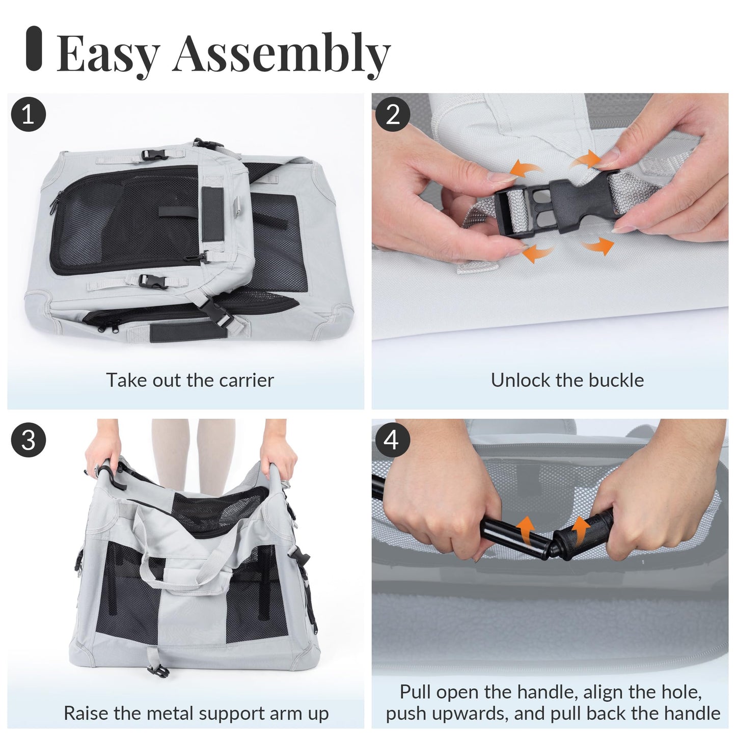 PetMasion Extra Large Cat Carrier for 2 Cats, Collapsible Soft Bag