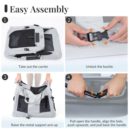 PetMasion Extra Large Cat Carrier for 2 Cats, Collapsible Soft Bag