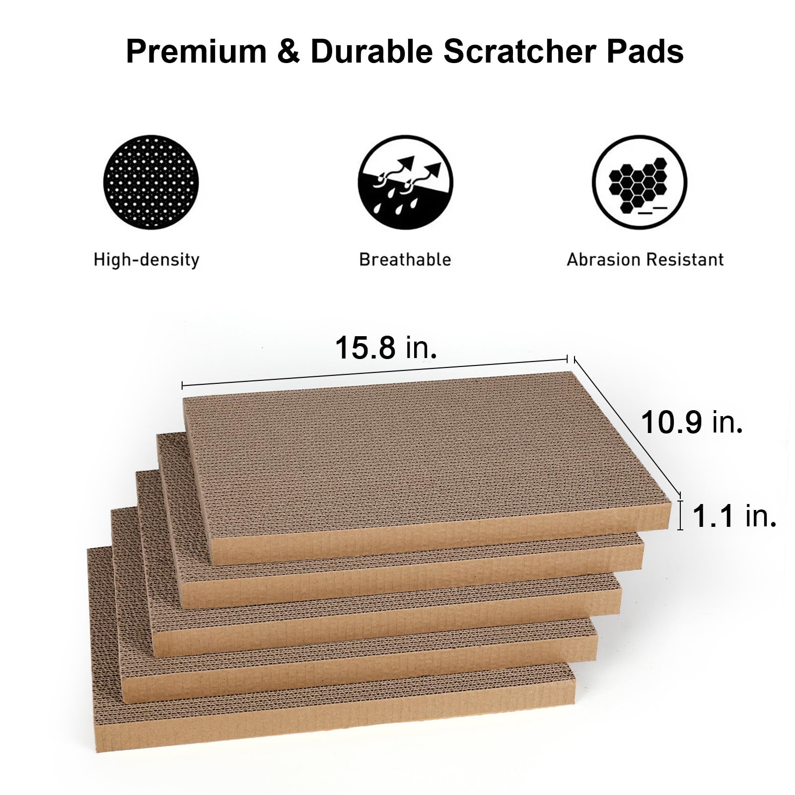 FUKUMARU 5 PCS Cat Scratching Boards, Width Ex-Large Cat Scratcher