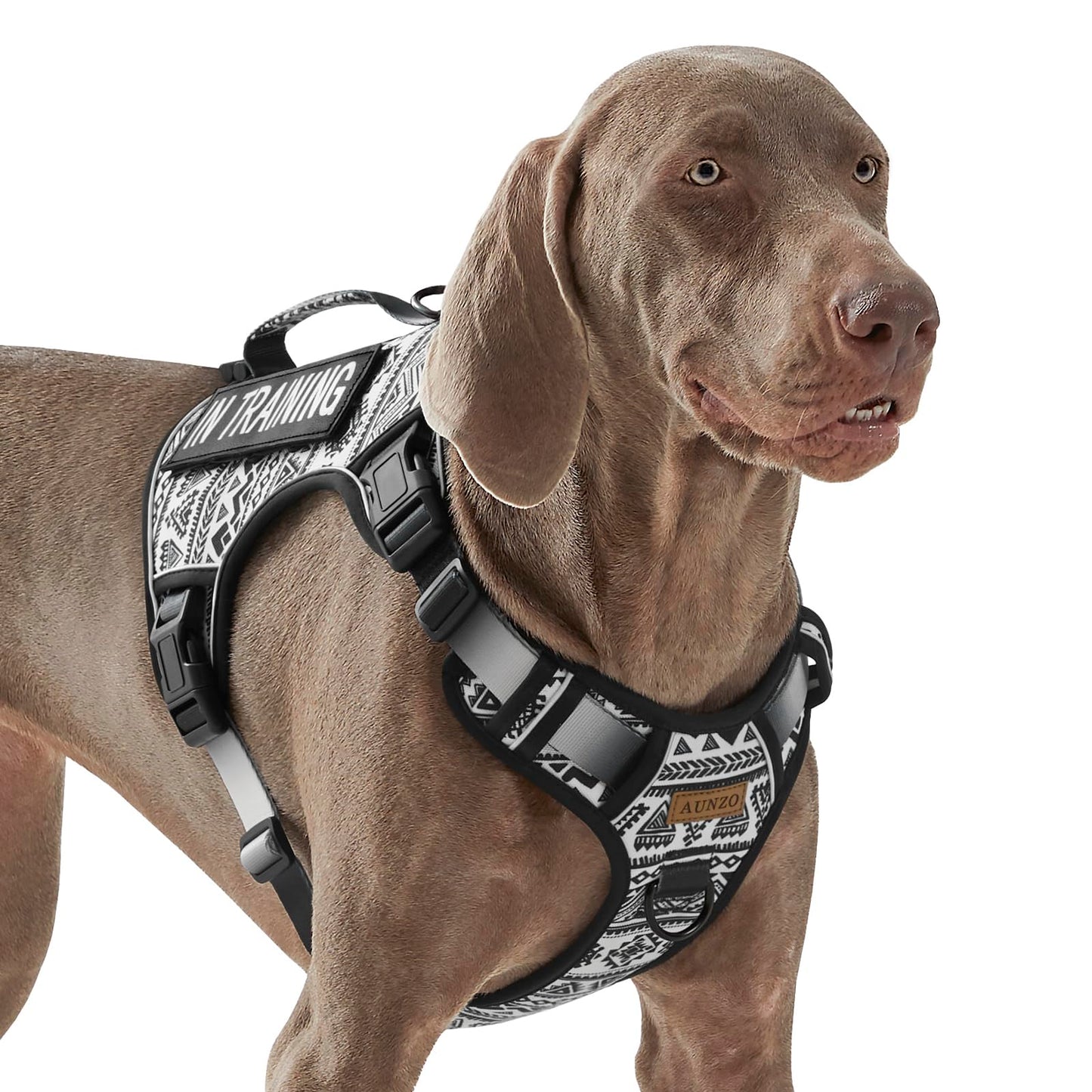 AUNZO Tactical Dog Harness for Large Dogs No Pull Easy Walking Harness
