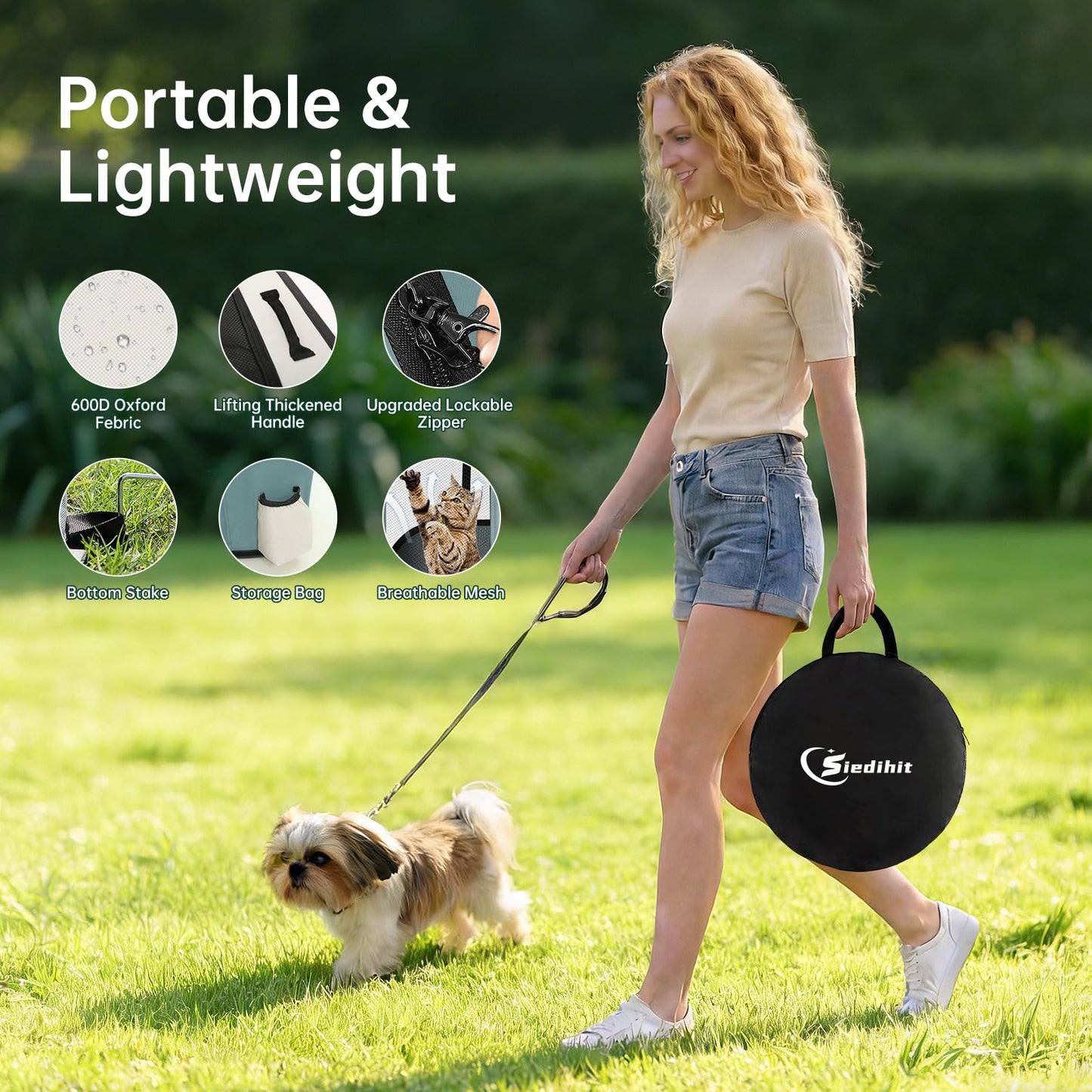 Dog Playpen,Cat Pet Puppy Pen,Portable Playpens for Dogs Indoor Crate