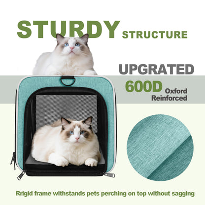 GAPZER Cat Carrier x11"x11" TSA Approved Ventilated Top Open Bag