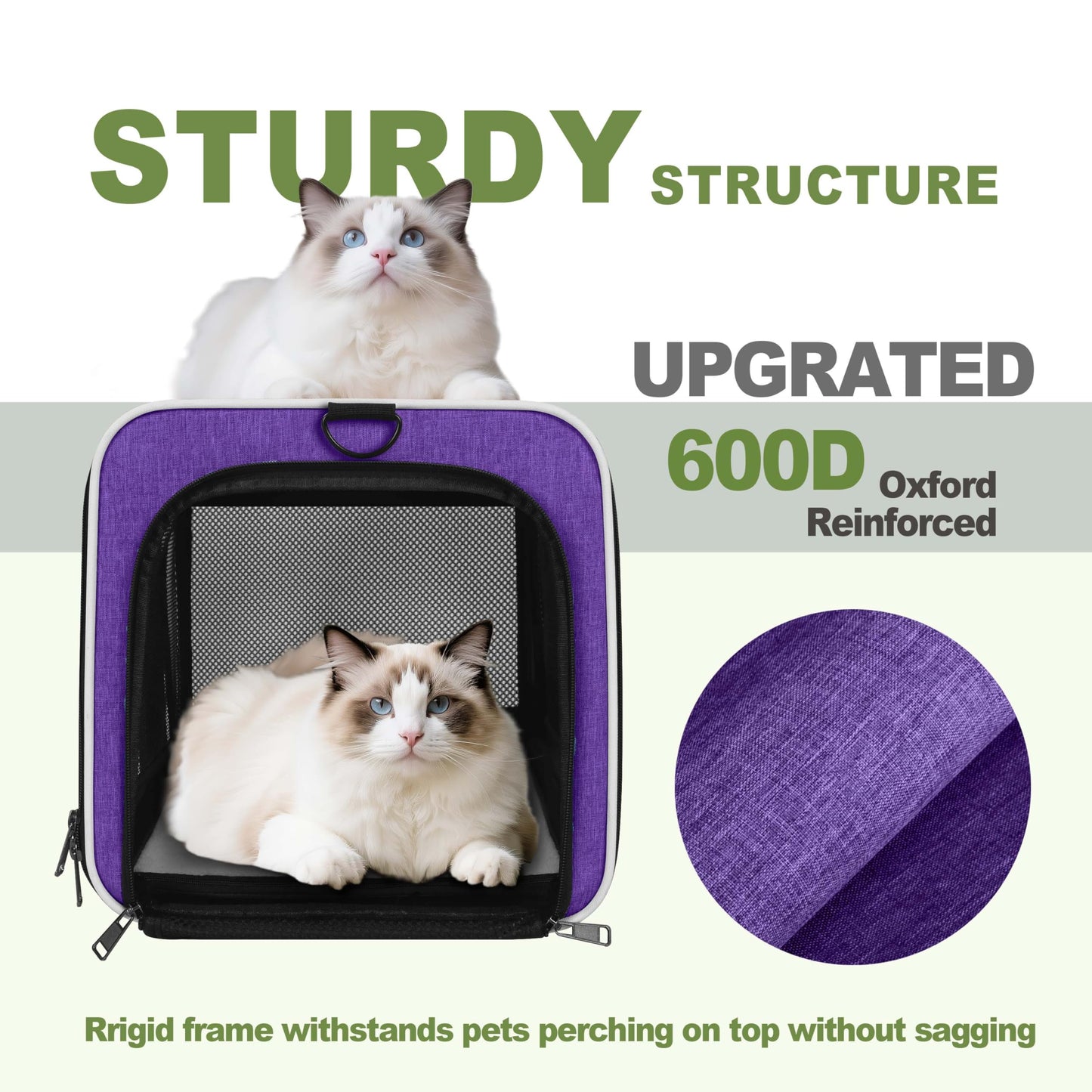 GAPZER Per Carrier for Cat FAA Complaint, Kitten Taxi Top Load Bag