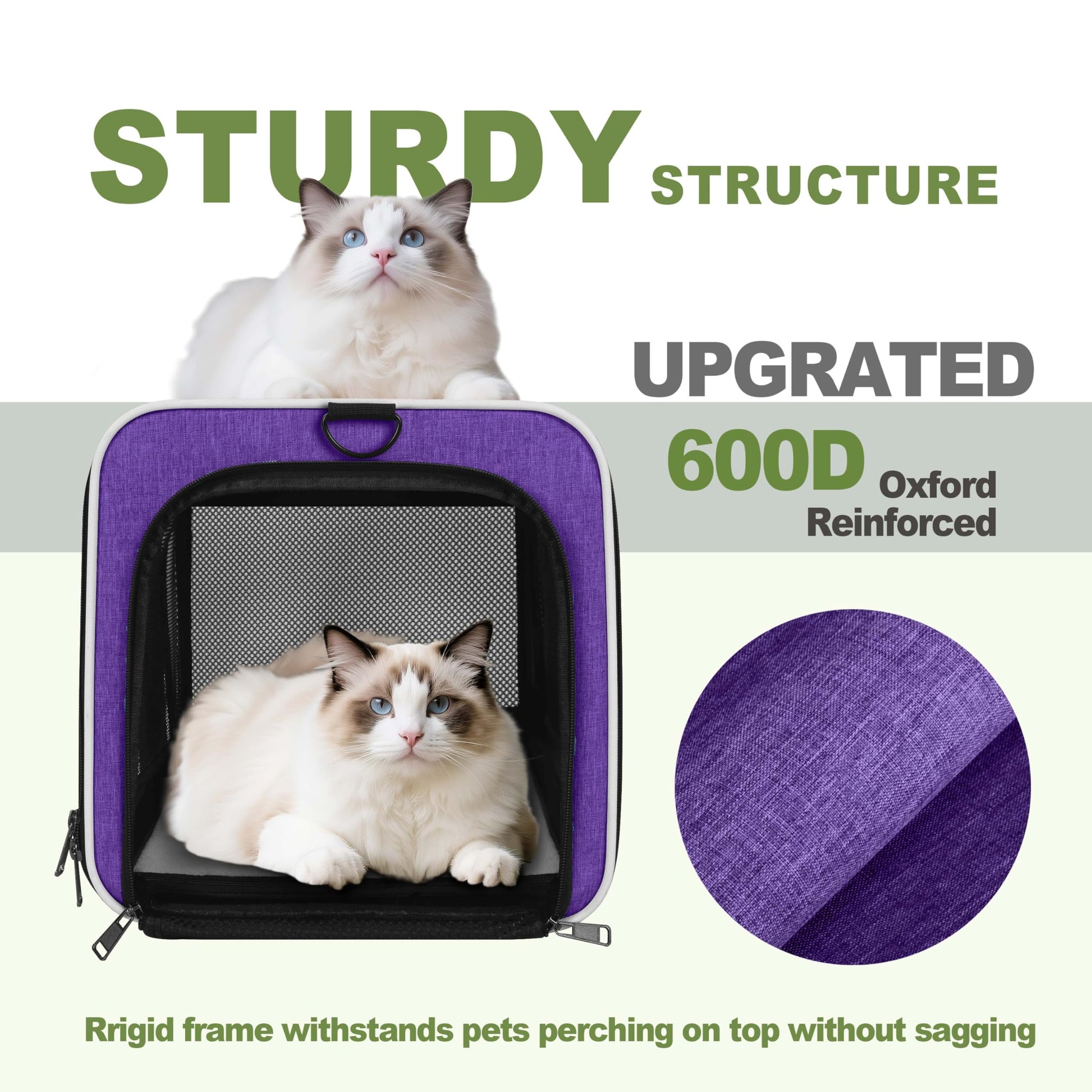 GAPZER Per Carrier for Cat FAA Complaint, Kitten Taxi Top Load Bag