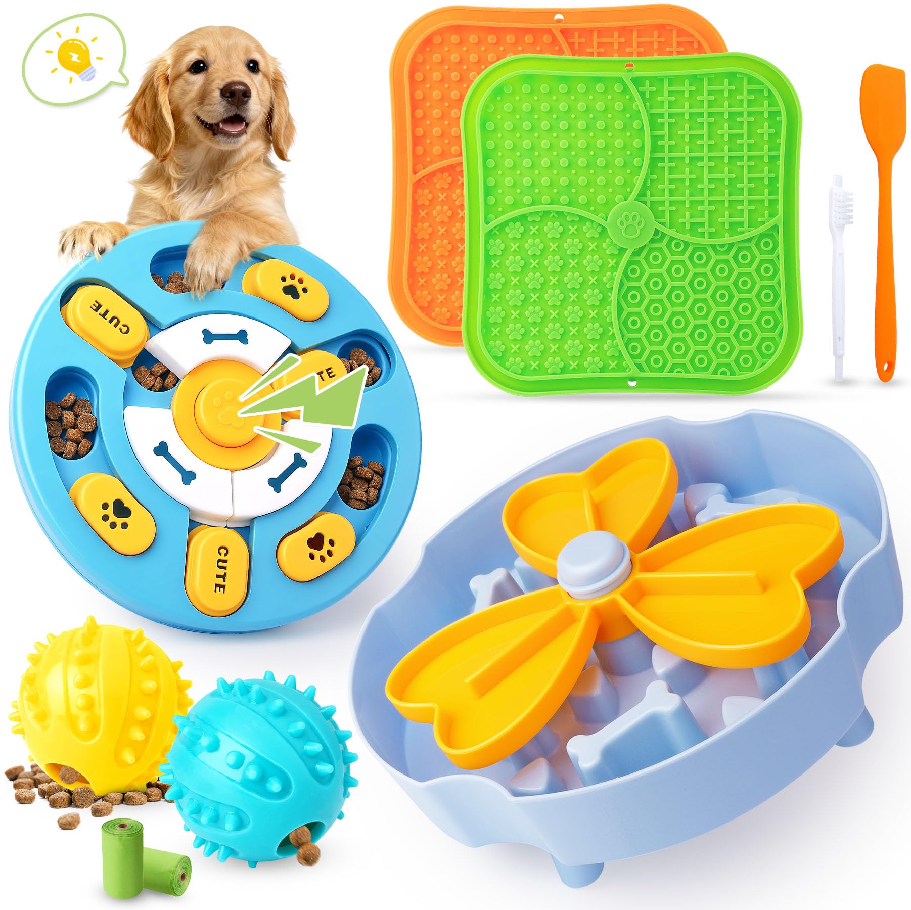 Forfon Curated Dog Puzzle Toys for Boredom and Mental Stimulation Set