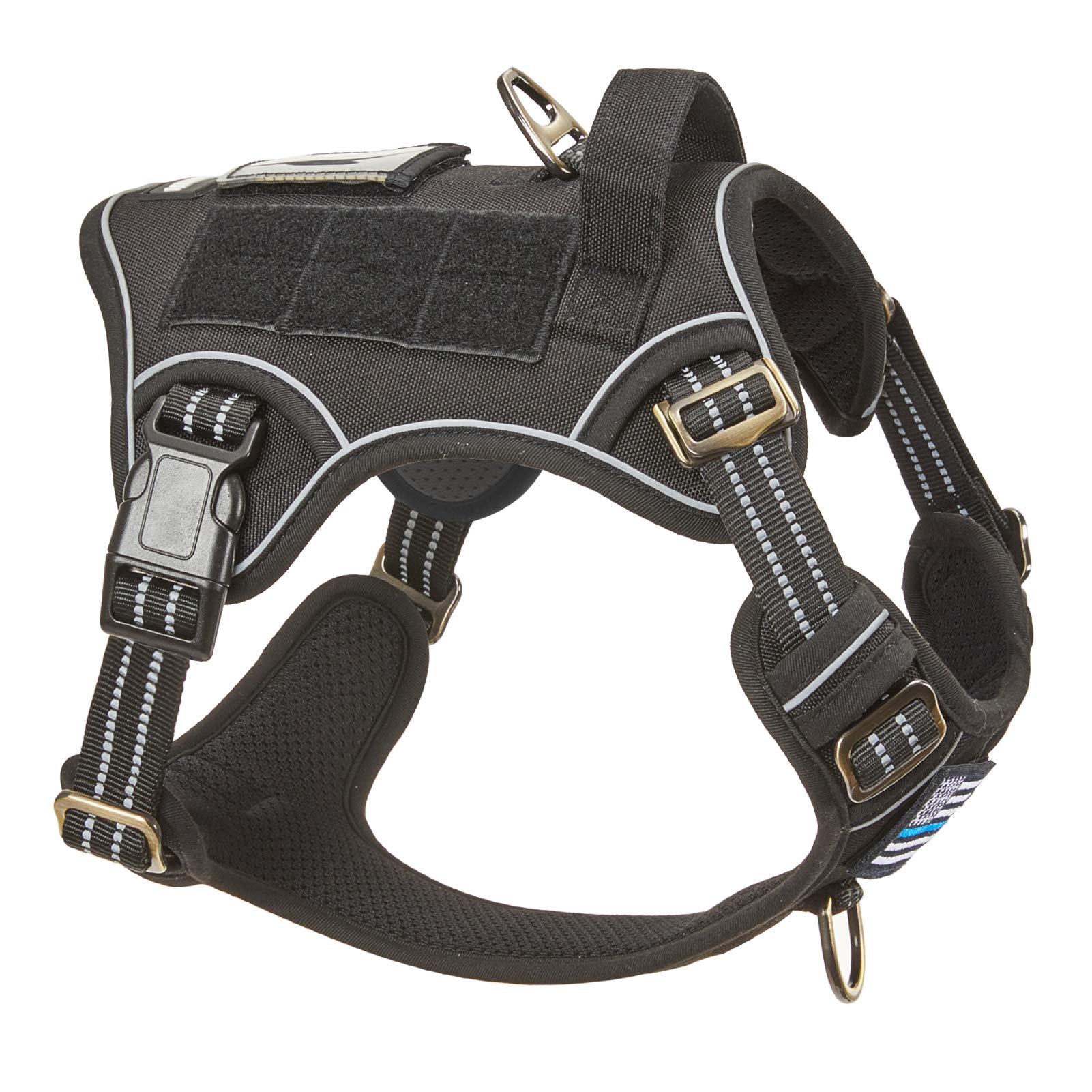 BUMBIN Tactical Dog Harness for Medium Dogs, No Pull, Harness