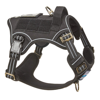 BUMBIN Tactical Dog Harness for Medium Dogs, No Pull, Harness