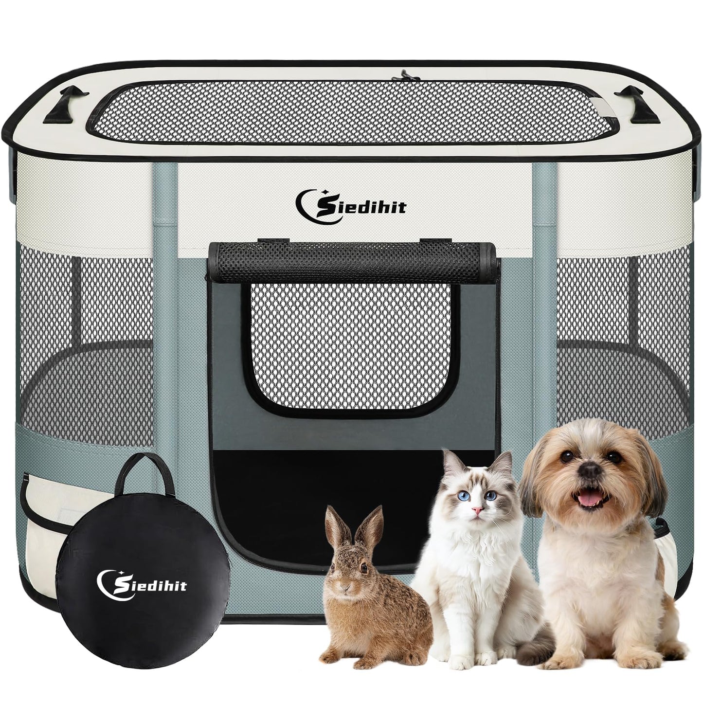 Dog Playpen,Cat Pet Puppy Pen,Portable Playpens for Dogs Indoor Crate