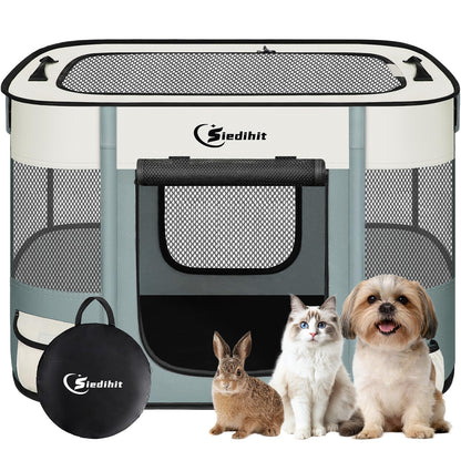 Dog Playpen,Cat Pet Puppy Pen,Portable Playpens for Dogs Indoor Crate