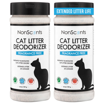 NonScents Cat Box Deodorizer Odor Eliminator Reduces Scooping, Box