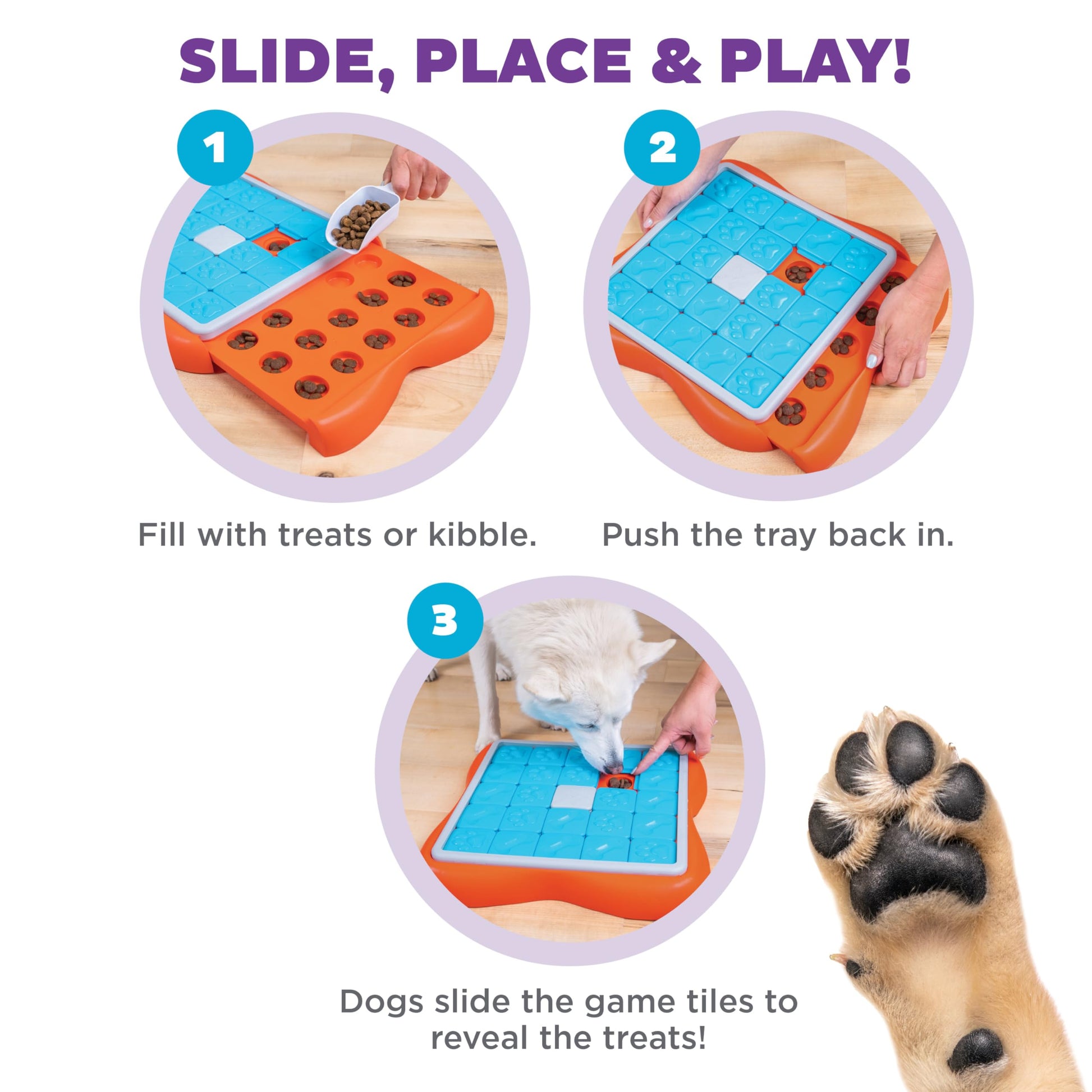Outward Hound by Nina Ottosson Challenge Slider Interactive Dog Toy